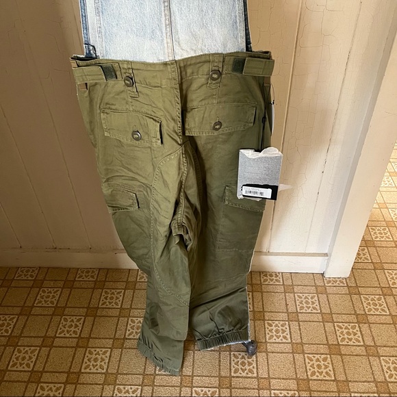 ALEXANDER WANG sz 27 Hybrid Overalls Jump Mix Denim Jumpsuit Green - Picture 3 of 8